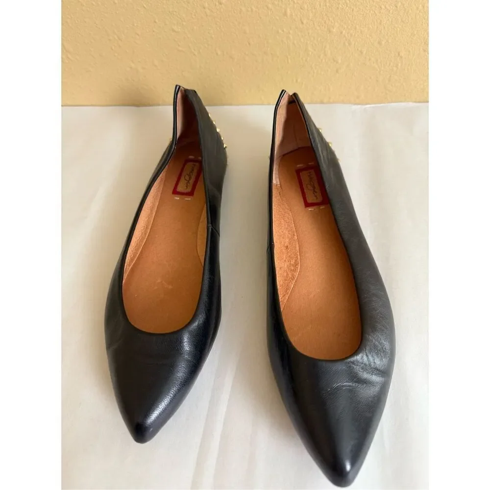 Halogen Black  Flats  Pointed Toe Style SZ 7.5 M